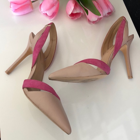 BCBGMAXAZRIA Clare Pointed Toe Leather Heels sz 9 - Picture 6 of 6